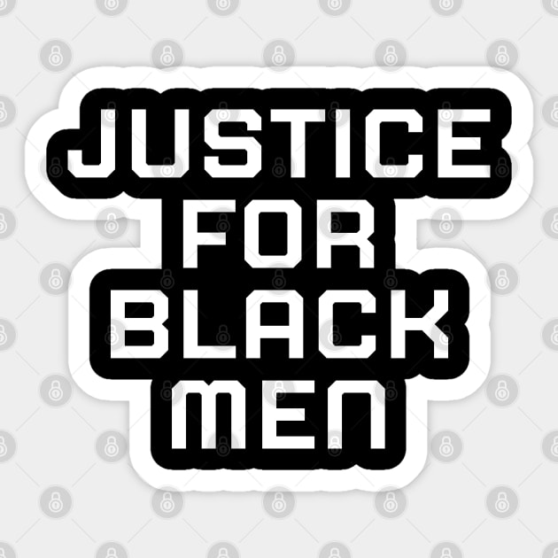 Justice for black men, black history, black lives matter Sticker by UrbanLifeApparel